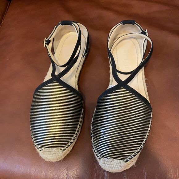 Jimmy Choo Donna Striped Metallic Espadrille 9.5 - Picture 4 of 16